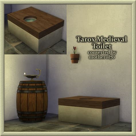 My Sims 4 Blog Ts2 Tarox Medieval Toilet Conversion By Motherof70
