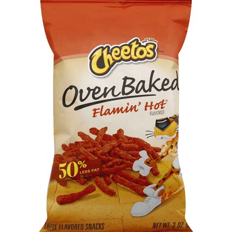 Cheetos Baked Flamin Hot Cheese Flavored Snacks 3 Oz Bag Chips