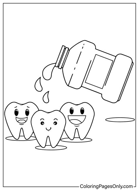 Tooth Pictures Coloring Page Free Printable Coloring Pages