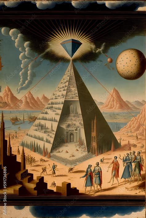 An Ancient Painting From 1500 That Shows Aliens Using Pyramids As Ufos