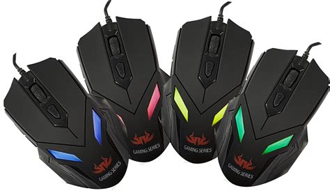 Zark Wired Gaming Mouse With Led Light 2400dpi Mt Components Ltd