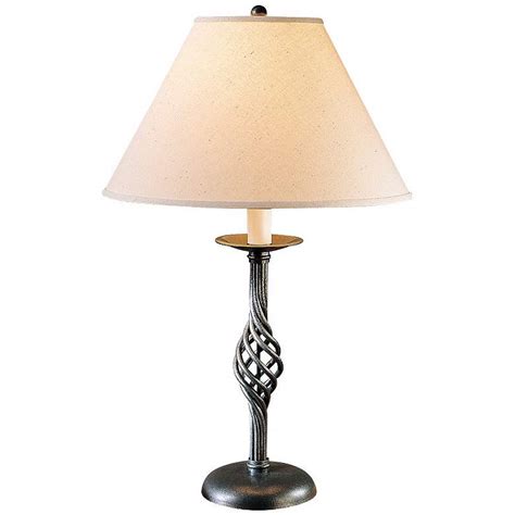 15 inch width x 25.5 inch height. Hubbardton Forge Twist Basket Table Lamp - #92070 | Lamps Plus