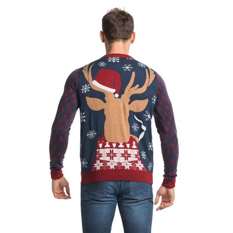 Funny Reindeer Mens Christmas Sweater You Look Ugly Today