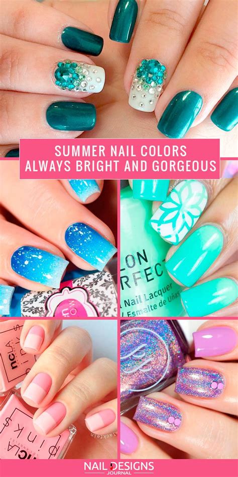 Summer Nail Colors Are Always Bright And Gorgeous Start Your Packing List For Your Future