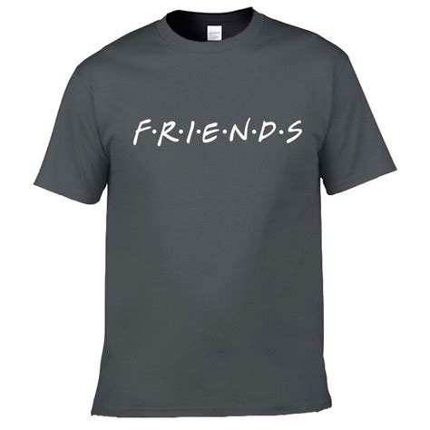 Fashion Brand T Shirt Men Short Sleeve Friends Tv Show Shirts Blank