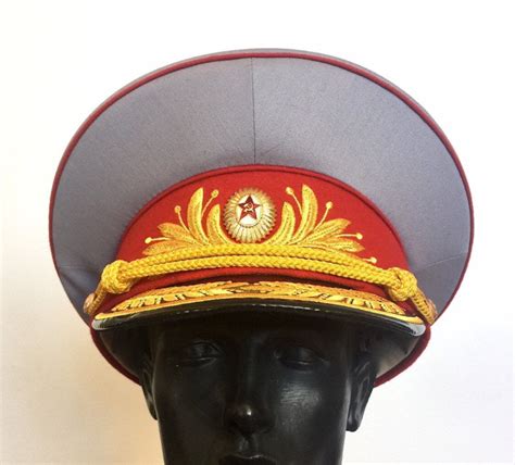 Soviet General Cap General Visor Cap Kgbred Army Ussr Etsy