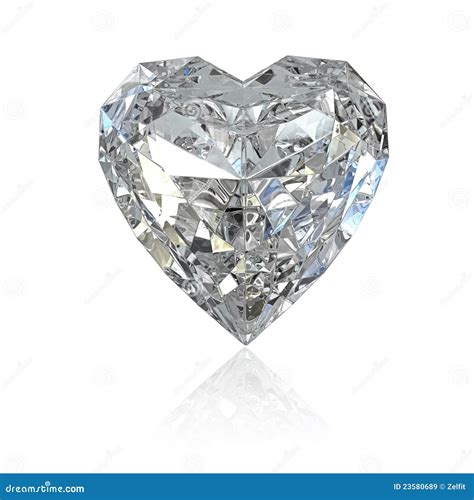 Diamante En Forma De Corazón Imágenes De Archivo Libres De Regalías