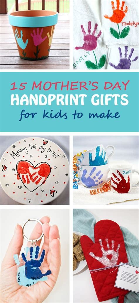 That first mother's day gift for a new mom is definitely a big one. 15 Mother's Day handprint gifts for moms and grandmothers ...
