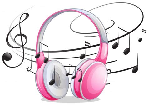 We did not find results for: Rosa auriculares con notas de música en el fondo | Vector ...