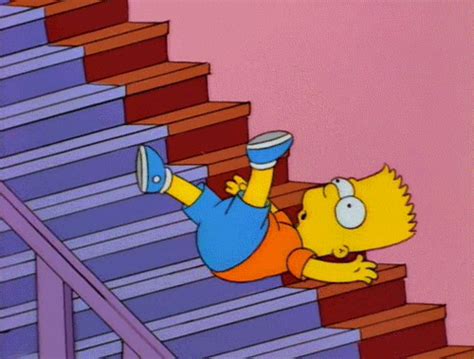 I Warned You About Stairs Bart Bart Simpson Art The Simpsons