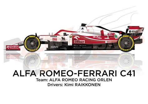 Alfa Romeo Ferrari C41 N7 Formula 1 2021 Driver Kimi Raikkonen
