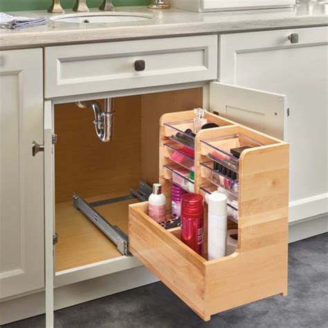 Gain easier access to your bathroom cabinets and vanities with custom pull out shelves made to fit your existing space by shelfgenie of sarasota. For Bathroom/Vanity - L-Shape Reversible Under Sink ...
