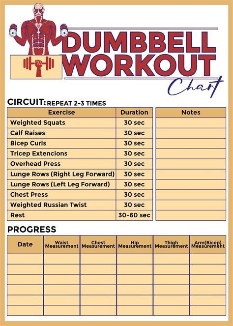 10 Best Free Printable Workout Charts Images And Photos Finder