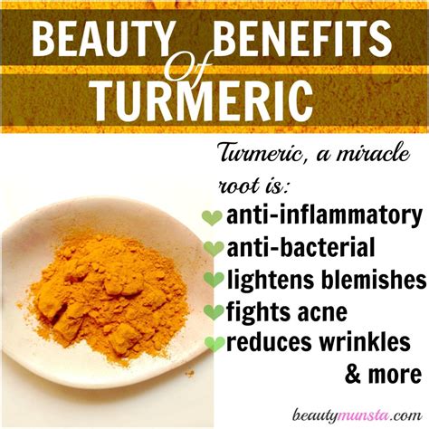 Turmeric has many researched health benefit and this wonder herb should be a must have in all domestic settings. 12 Ground Turmeric Health Benefits for Skin - beautymunsta