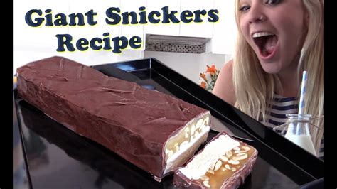 Worlds Biggest Snickers Bar Recipe 5lbs How To Cook That Giant Candy