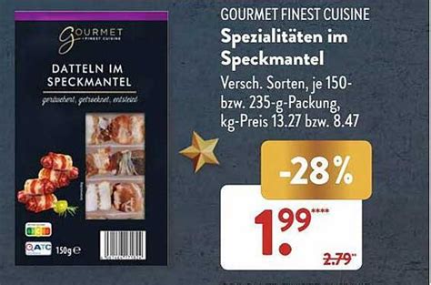 Gourmet Finest Cuisine Spezialitäten Im Speckmantel Angebot Bei Aldi Sud