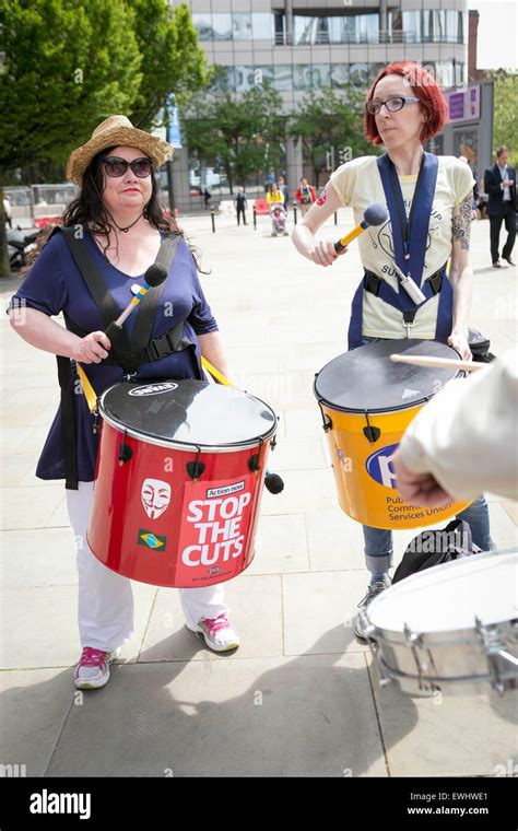 The Chartered Institute Of Housing Conference And Exhibition 2015 Protesters Outside The