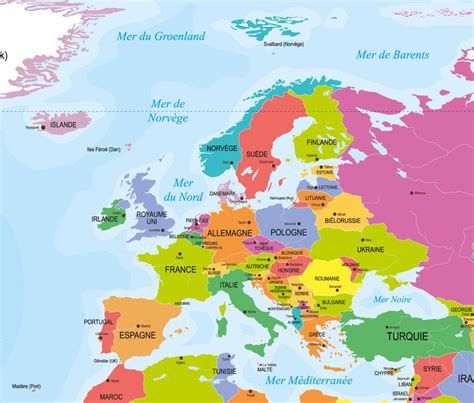 Carte Europe Villes Principales Voyage Carte Plan