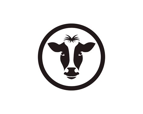 Cow Head Symbols And Logo Vector Template 619253 Vector Art At Vecteezy