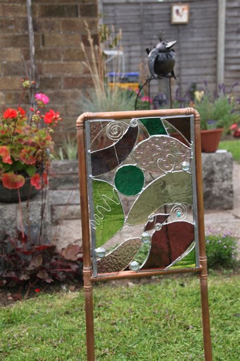 Tiffany Style Stained Glass Garden Artyard Art By Adastainedglass