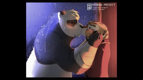 Kung Fu Panda Po And Tigress Kiss