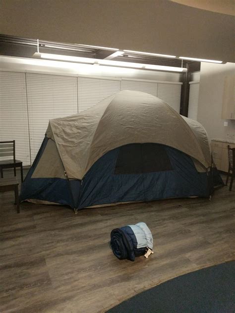 Pitched A Tent In Our Dorm Lounge In Honor Of Yuru Camp Rlaidbackcamp