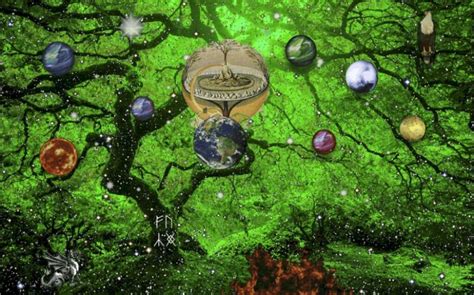 Yggdrasil Tree Of Life And Nine Worlds Of Norse Mythology Historic