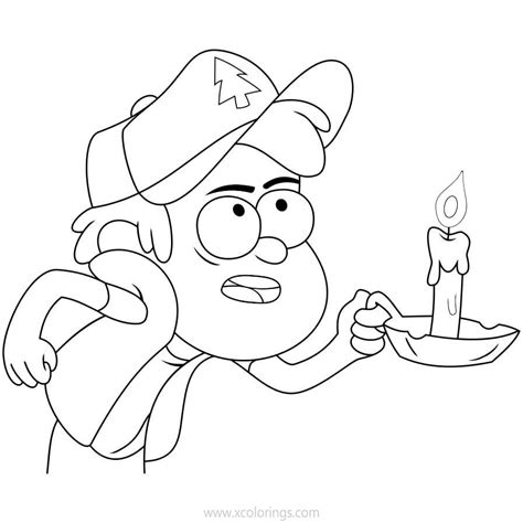 Gravity Falls Dipper Coloring Sheets Coloring Pages