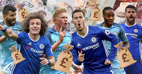 Man City V Chelsea Nearly £500m Of Footballer On Show In Nouveau Riche