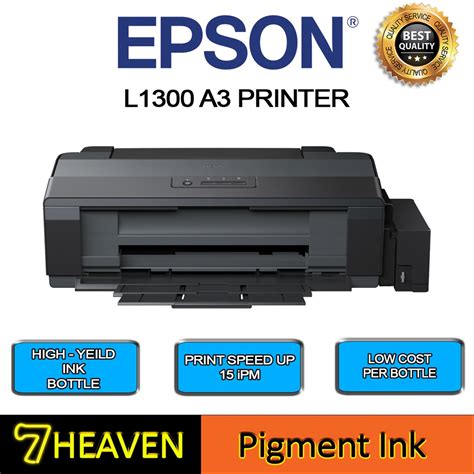 Epson L1300 A3 Color Single Function Ink Tank Printer With Pigment Ink
