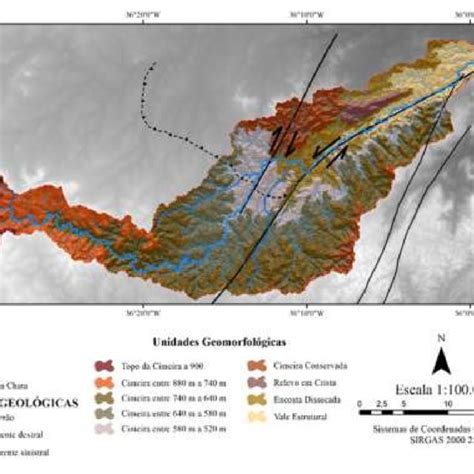 mapa das unidades geomorfolÓgicas da bacia do rio da chata junto com download scientific