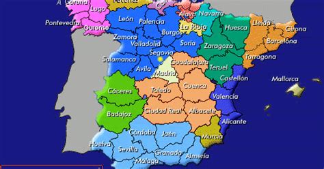 GEOGRAFÍA: MAPA POLÍTICO DE ESPAÑA