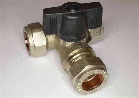 Mechanical contractors, plumbers, and facilities maintenance engineers have trusted american valve's milano valves for decades. 15mm Compression Tee With Lever Isolation Valve ...