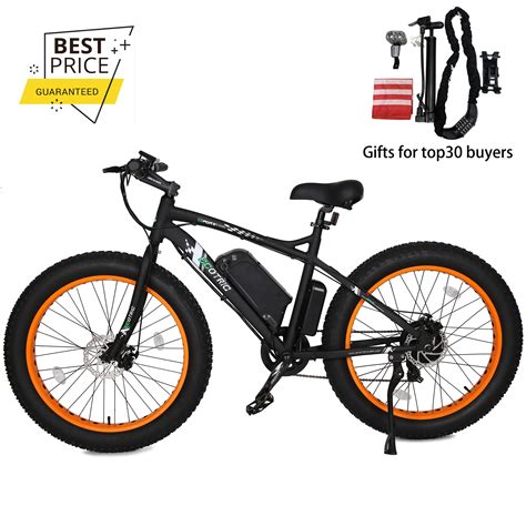 Ecotric 26 36v 500w Fat Tire Electric Bicycle Mountain Beach E Bike