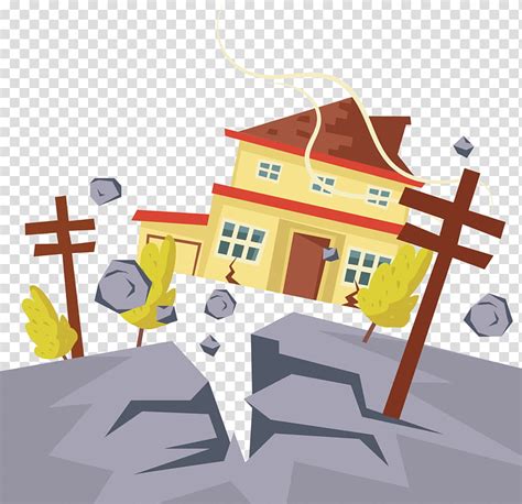 Cartoon character man with house earthquake vector image , why does the earth shake? Earthquake Drawing Cartoon / Arkansas School Earthquake Preparedness Guidebook / A house ...