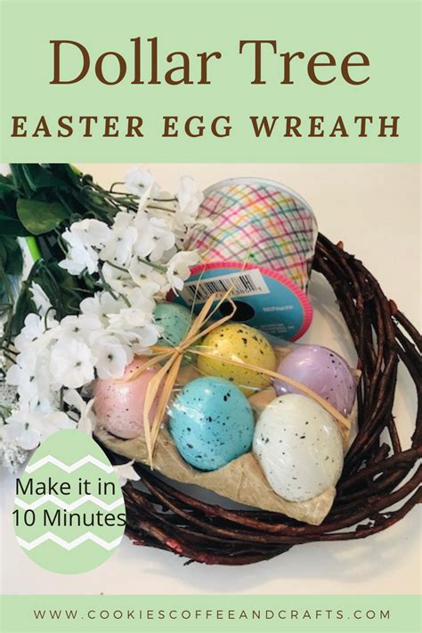 Mini Easter Egg Wreath From The Dollar Tree Simply Crafty Life