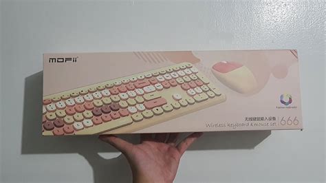 Mofii Wireless Keyboard And Mouse Set 666 Unboxing Youtube