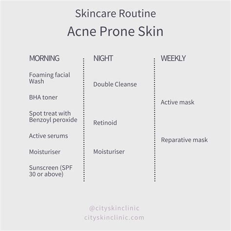 Acne Skin Routine For Acne Prone Skin Acne Skincare Tips