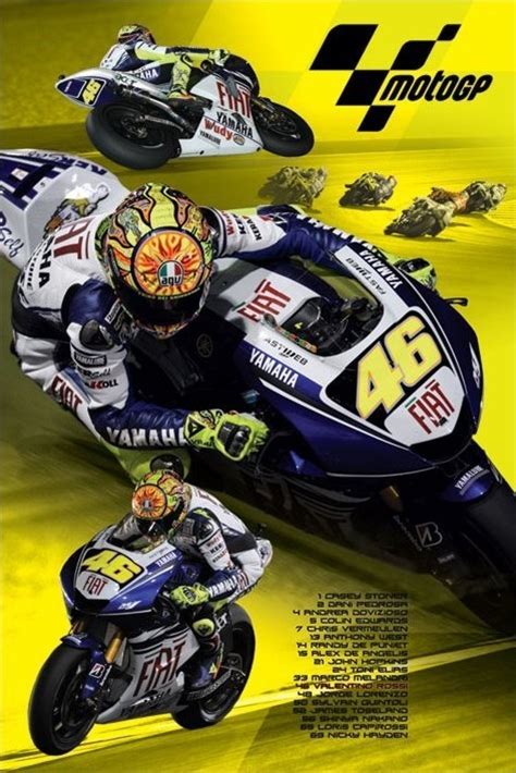 Moto Gp Valentino Rossi Poster Affiche All Poster Chez Europosters
