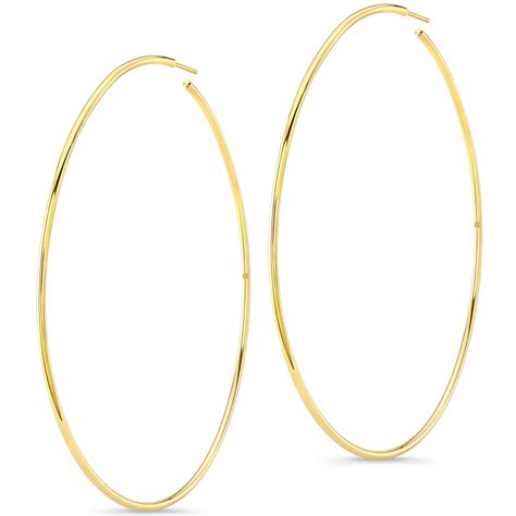 14k Yellow Gold 3 Hoop Earrings