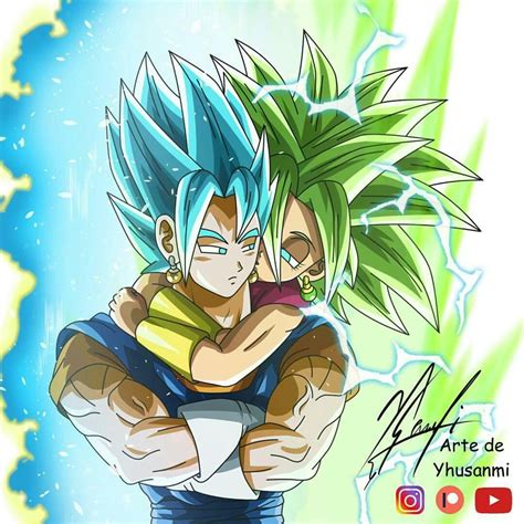 vegetto and kefla dragon ball super artwork dragon ball art anime dragon ball