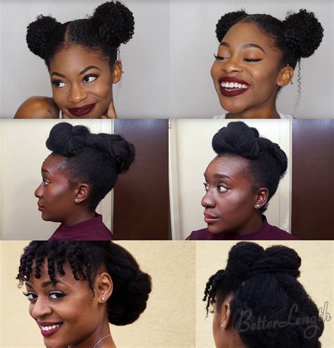 TOP 6 Quick Easy Natural Hair Updos BetterLength Hair