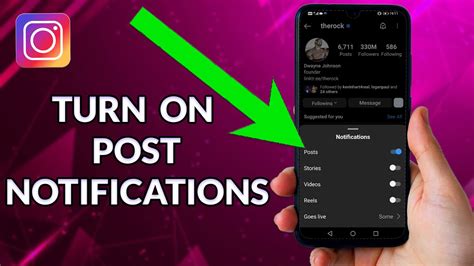 How To Turn On Post Notifications On Instagram Youtube