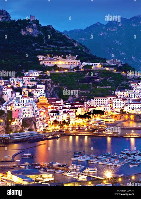 Amalfi Coast Night Italy High Resolution Stock Photography And Images