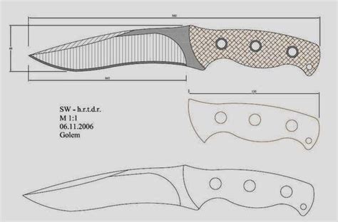 Plantilla de cuchillo fácil y rápido para conseguir constantes . Moldes de Cuchillos (con imágenes) | Plantillas cuchillos ...