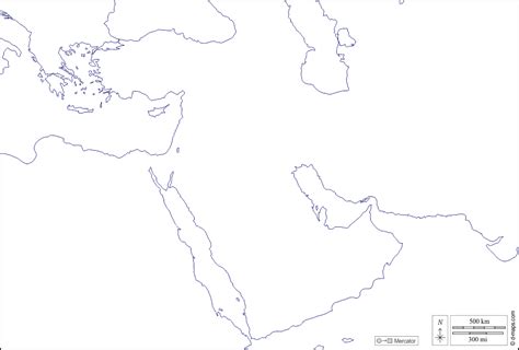 World Maps Library Complete Resources Blank Maps Of Southwest Asia