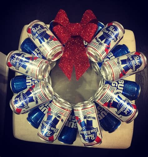 Beer Can Wreath