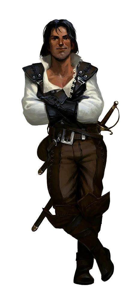 Male Human Swashbuckler Pathfinder Pfrpg Dnd Dandd D20 Fantasy