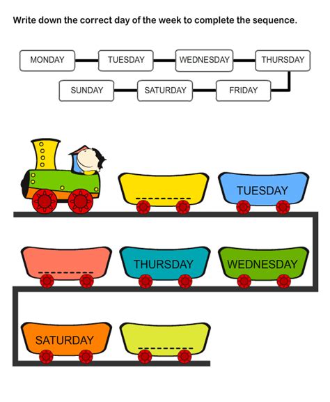 Days Of The Week Worksheets For Preschool And Kindergarten