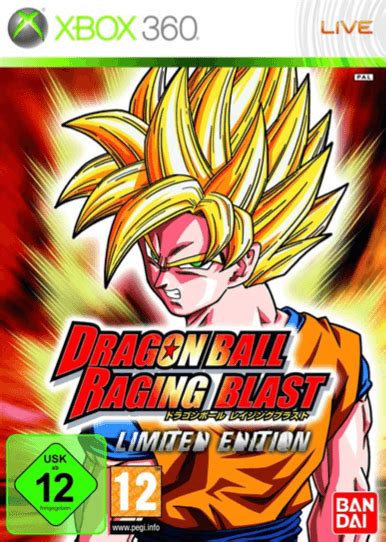 Dragon Ball Raging Blast Limited Edition Microsoft Xbox 360